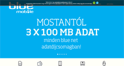 Desktop Screenshot of bluemobile.hu